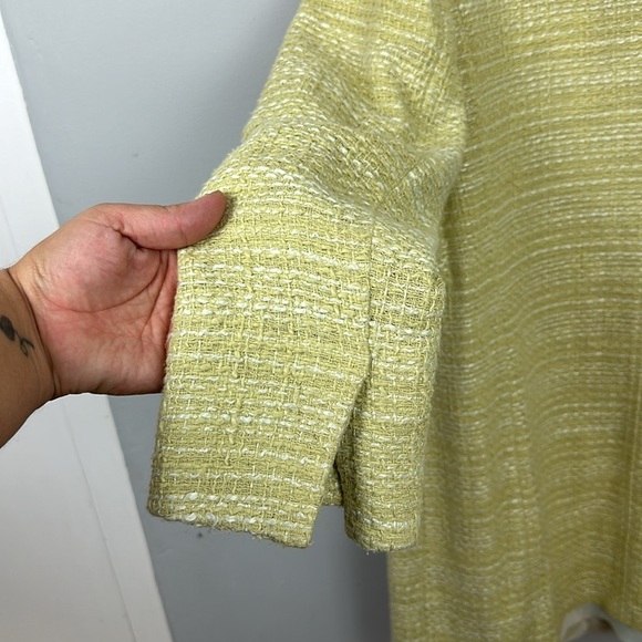 Sigrid Olsen Tweed Silk Lined Coat Sz 12 - Picture 10 of 14